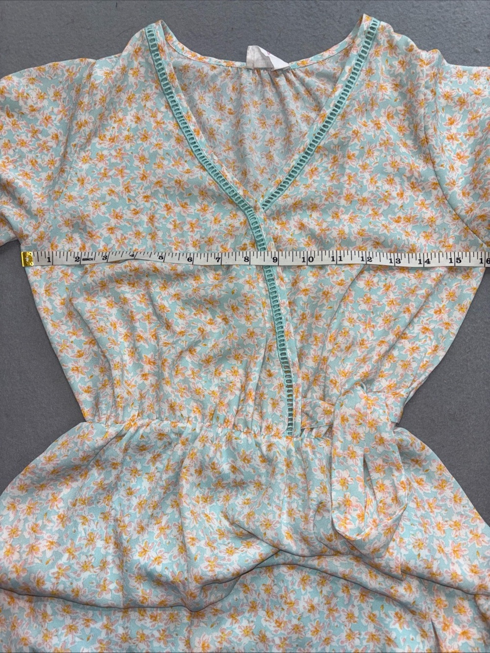 Sienna Sky Women’s Pink And Blue Floral Dress With Bow Detail Size XS - Picture 4 of 7
